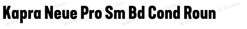 Kapra Neue Pro Sm Bd Cond Rounded字体转换